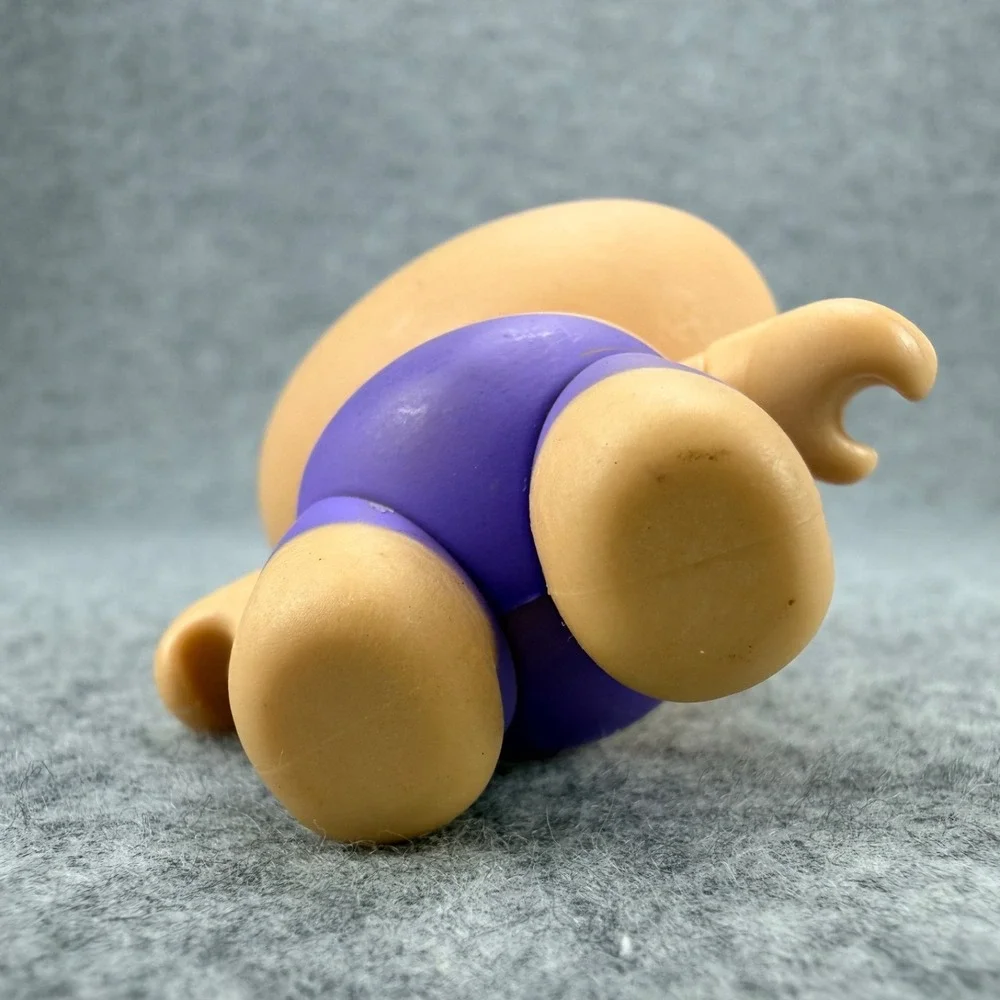 Jiffpom Cutelife Bear Figure Purple Shorts Vinyl Toy 2.5